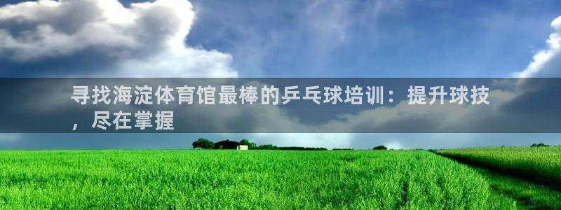 极悦平台官网下载中心app：寻找海淀体育馆最棒的乒乓