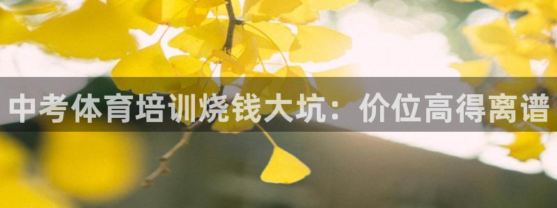极悦官网首页登录入口下载：中考体育培训烧钱大坑：价位