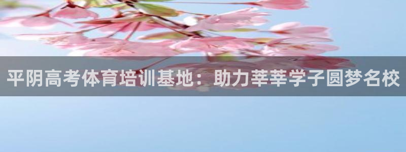极悦平台官方网站入口链接：平阴高考体育培训基地：助力