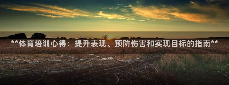 极悦平台注册流程详解视频：**体育培训心得：提升表现