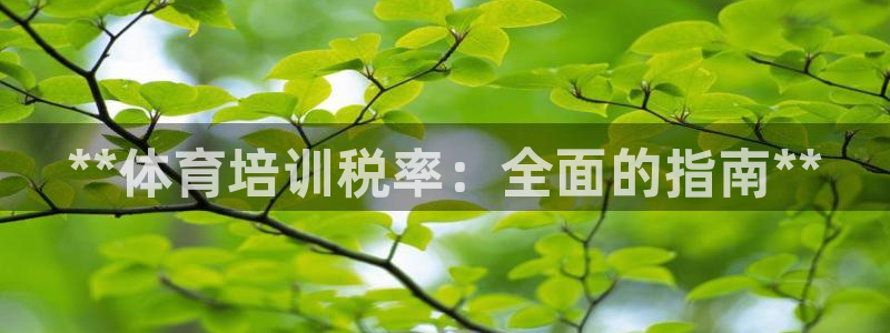 极悦平台登录方式怎么改：**体育培训税率：全面的指南