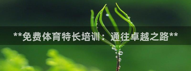 极悦官网登录入口网址：**免费体育特长培训：通往卓越