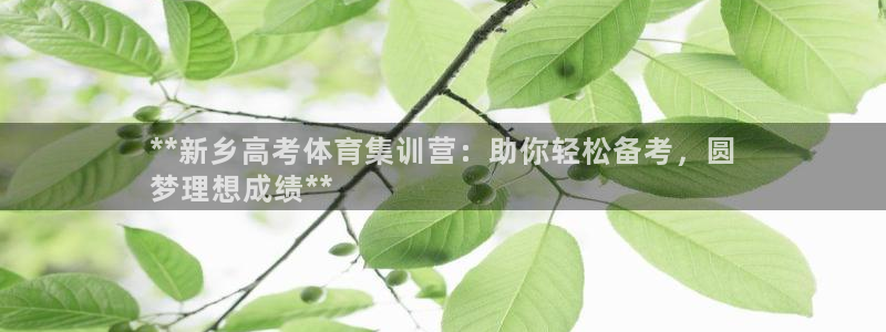 极悦平台登录最新版本更新内容：**新乡高考体育集训营
