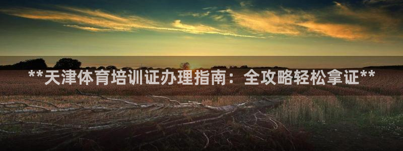 极悦娱乐：**天津体育培训证办理指南：全攻略轻松拿证