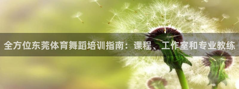 极悦平台官网登录入口：全方位东莞体育舞蹈培训指南：课