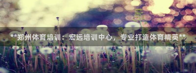 极悦娱乐官网APP下载：**郑州体育培训：宏远培训中心，专业