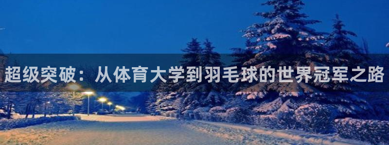 极悦平台用户评价与反馈在哪里：超级突破：从体育大学到羽毛球的